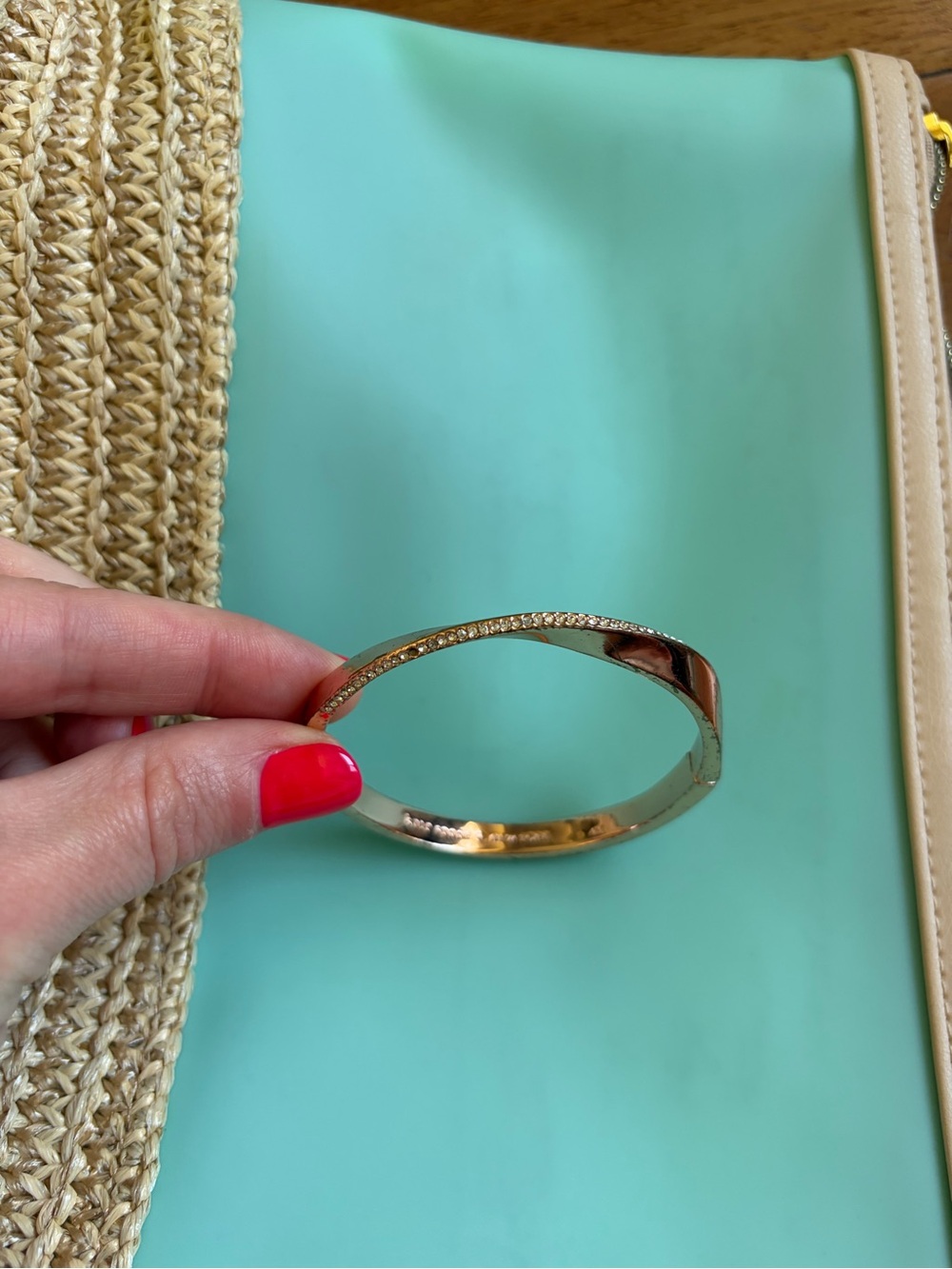 Kate Spade “Do the Twist” Rose Gold Pagé Bangle Bracelet